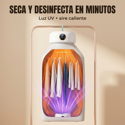 SecaFlash Pro — Secadora Portátil con Luz UV, Seca tu Ropa en Minutos